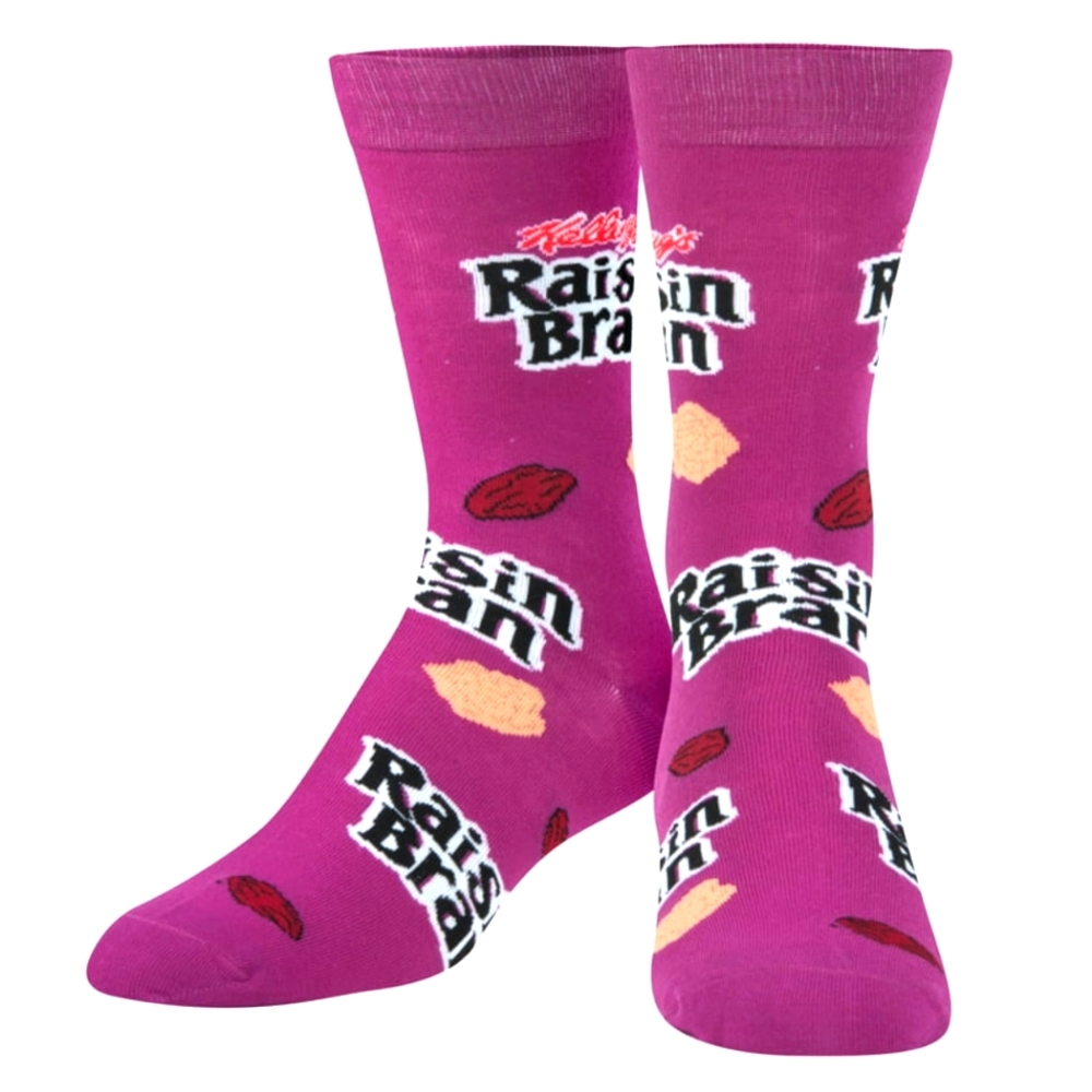Crazy Raisin Bran Novelty Socks - Picture 1 of 5